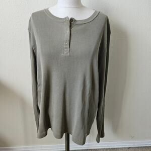 Carhartt WKO01 SAG Ribbed Henley Long Sleeve Shirt XXL
